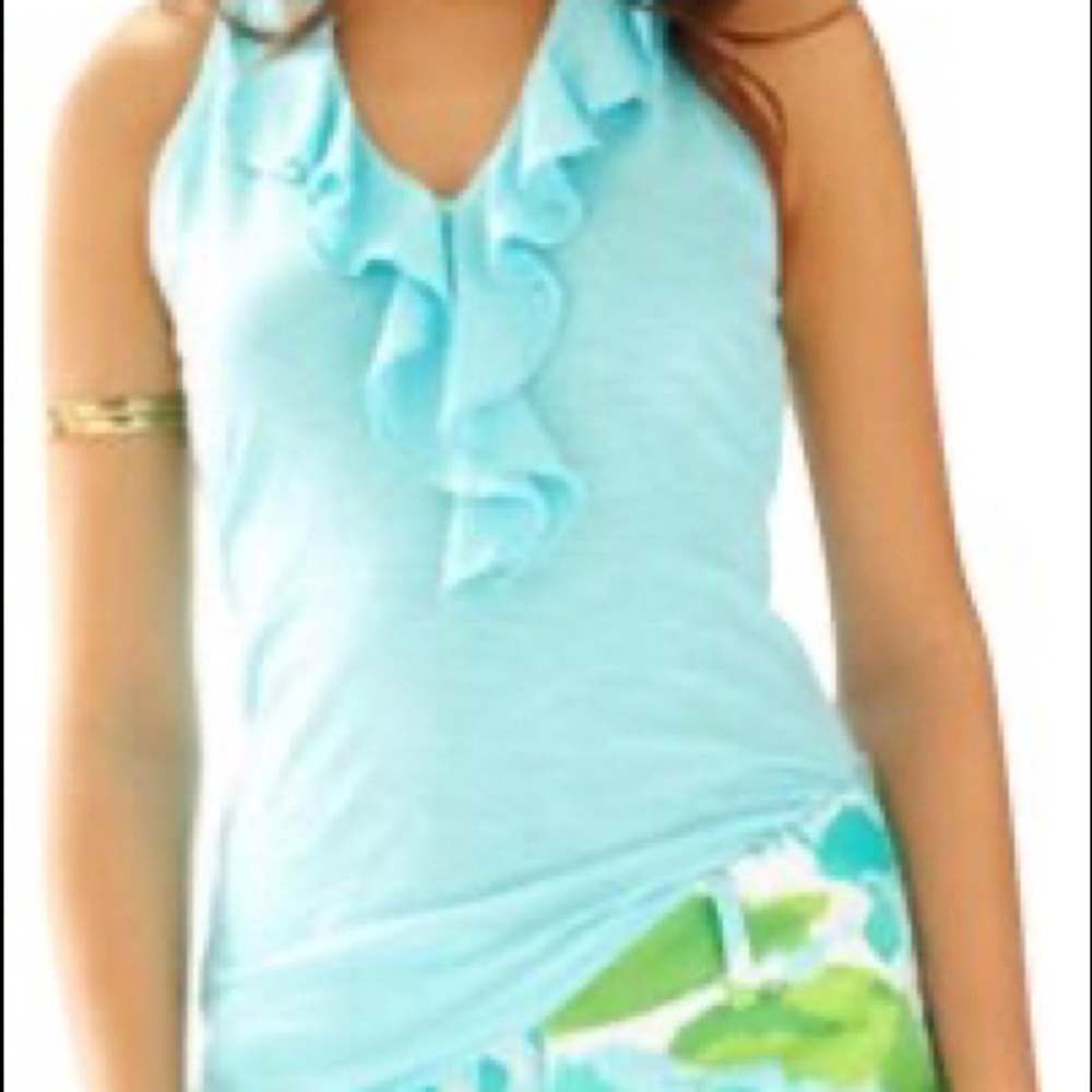 XL Turquoise Lilly Pulitzer Shay Top